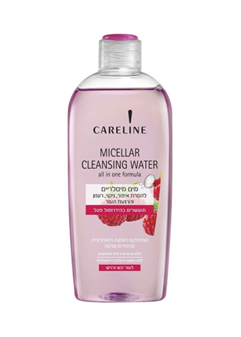 Careline Raspberry Мицеллярная очищающая вода для снятия макияжа, освежения и успокоения кожи, 400 мл. #782 