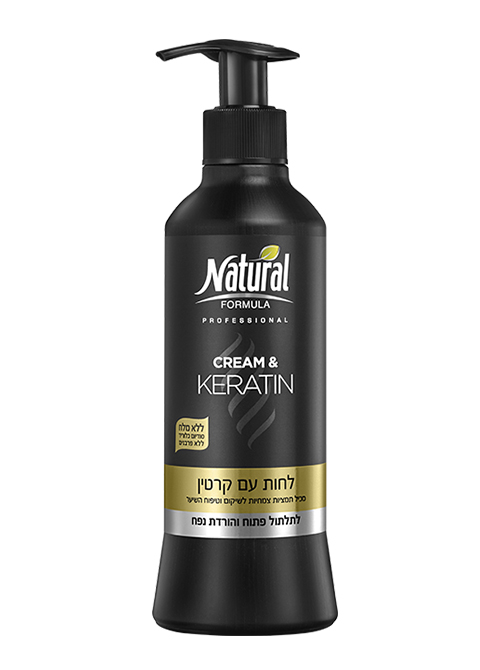 Natural Formula профессиональный увлажняющий крем для волос с Кератином, 400 мл #7290108355062