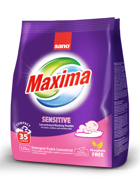 Sano Maxima стиральный порошок для детского белья Sensetive 1.25 кг #72900010935336