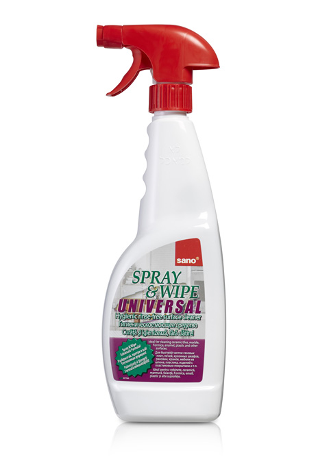  Sano Spray & Wipe универсальное чистящее средство.для любых поверхностей. Спрей 750 мл. #7290000292915