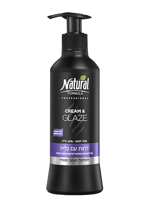Natural Formula профессиональный увлажняющий крем для волос с эффектом глазирования, 400 мл #7290108355055
